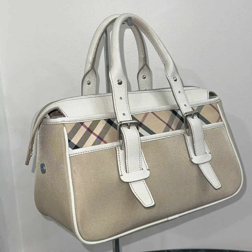 BURBERRY Leather Nylon Canvas Handbag Beige Ivory
Handbag AUTHENTIC - Picture 6 of 16